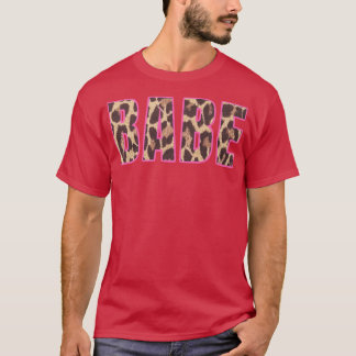 Schattige Babe Luipaardprint Bruidsmeisjes Afschei T-shirt