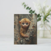 Schattige Baby-aap Briefkaart (Staand voorkant)