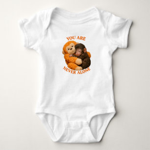 Schattige baby aap Punch met knuffel aap - Romper
