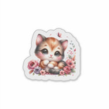 Schattige Baby Animal Sticker voor kinderen