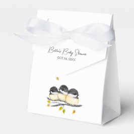 Schattige Baby Bird Chickadees Baby shower Bedankdoosjes