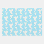 Schattige Baby Blauw Ghost Bat Wrapping Paper Set  (Voorkant 2)