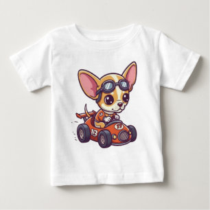Schattige Baby Chihuahua Autocoureur