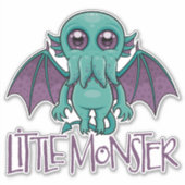 Schattige Baby Cthulhu Kleine Monster Sticker (Voorkant)