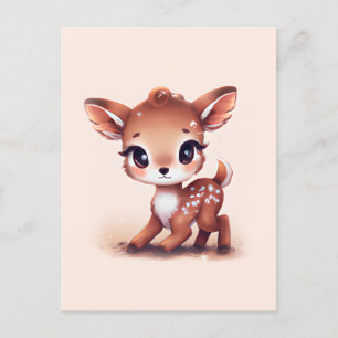 Schattige Baby Deer Briefkaart