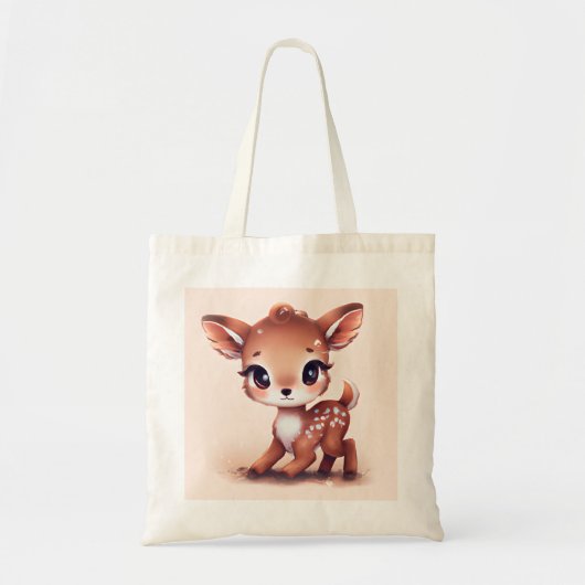 Schattige Baby Deer Tote Bag (Voorkant)