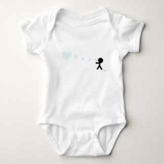 schattige baby die liefdesbellen blaast romper