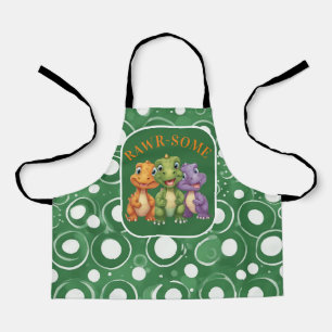 Schattige Baby Dinosaur's Party Schort