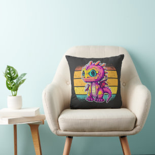 Schattige Baby-dinosaurus Jurassic Joy Kussen