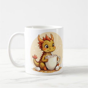 Schattige Baby Draak Warme Chocolade Kinderen Kawa Koffiemok