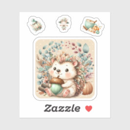 Schattige Baby egel sticker. Sticker