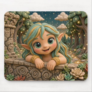 Schattige Baby Elf, Mythisch Muismat