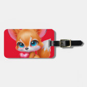 Schattige Baby Fox Bagagelabel (Voorkant horizontaal)