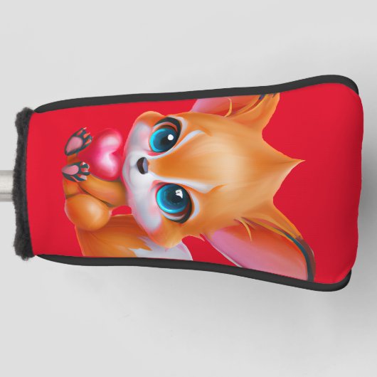 Schattige Baby Fox Golfheadcover (Voorkant)