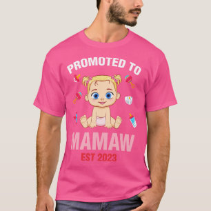 Schattige baby gepromoveerd tot Mamaw Est 2023 ver T-shirt