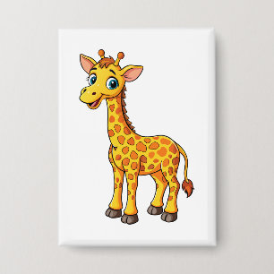 Schattige Baby Giraffe Cartoon-35281 Button