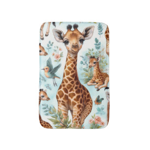 Schattige Baby Giraffe Patroon Badmat