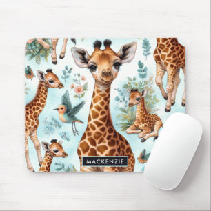 Schattige Baby Giraffe Patroon Muismat