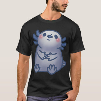 Schattige baby grijze axolotl t-shirt