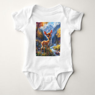 Schattige Baby herten in een betoverd bos Romper
