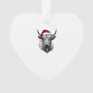 Schattige Baby Highland Koe Kerst Santa Cadeaus Ke Ornament