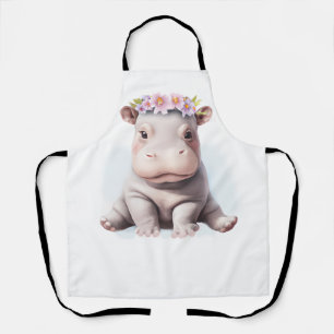 Schattige Baby Hippopotamus Schort