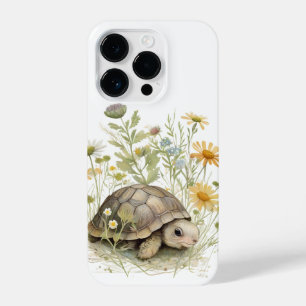 Schattige Baby in wilde bloemen iPhone 14 Plus Hoesje