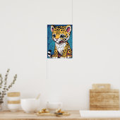 Schattige Baby Jaguar – De felle schoonheid van de Poster (Keuken)