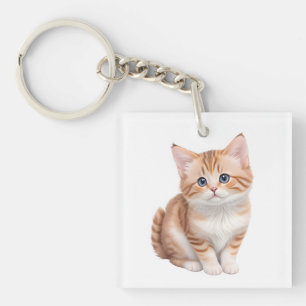 Schattige Baby Kitten Schattige Sleutelhanger