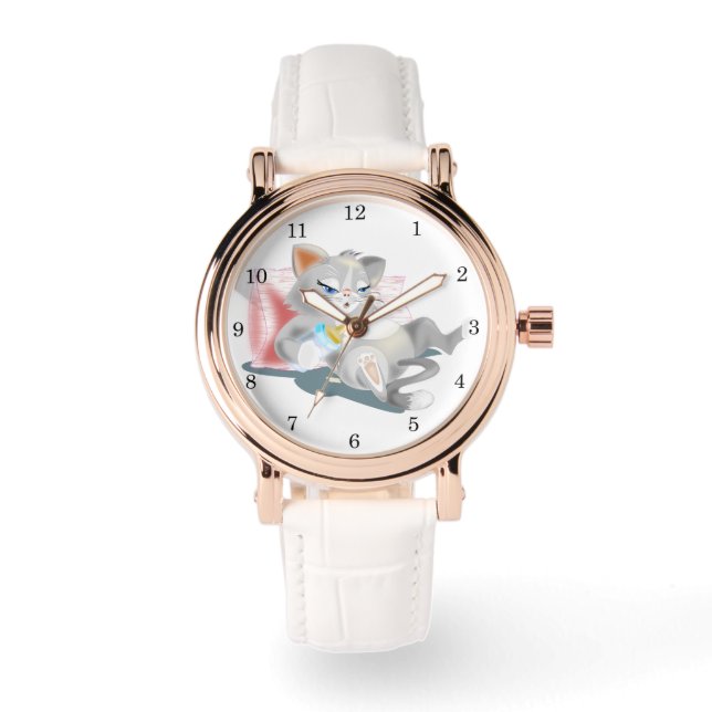 Schattige Baby Kitty - Horloge (Voorkant)