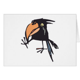 schattige baby kraai