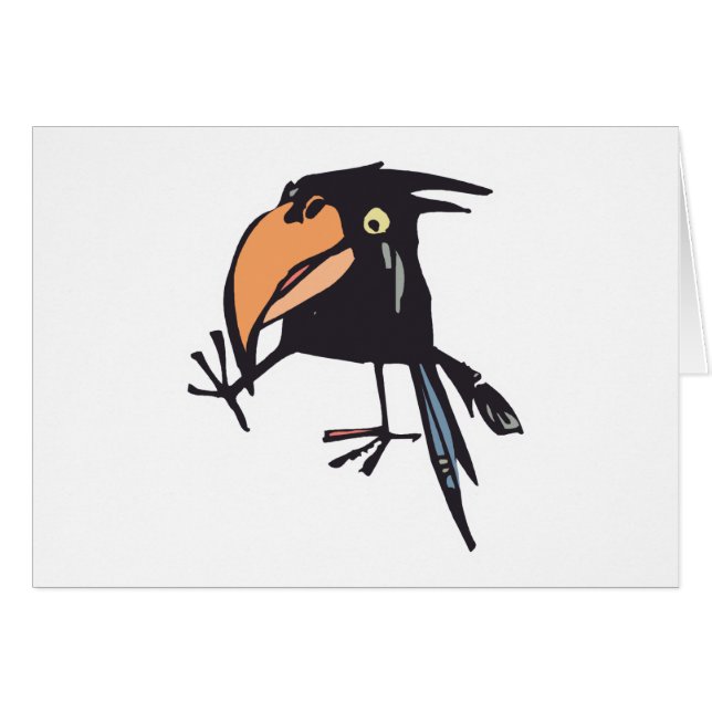 schattige baby kraai (Voorkant Horizontaal)