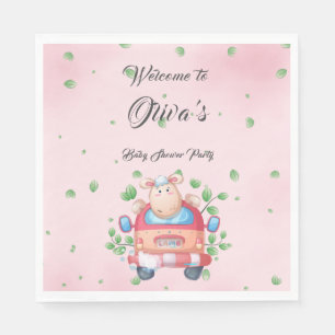 Schattige Baby Lamb Baby shower papier Servet