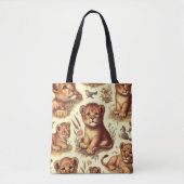 Schattige Baby Lion Pattern Draagtas (Voorkant)