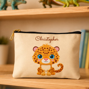 Schattige baby luipaard safari dier kinderen etui