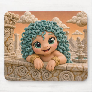 Schattige Baby Medusa, Mythisch Muismat
