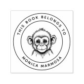 Schattige Baby Monkey Dit boek hoort bij de naam v Zelfinktende Stempel (Design)