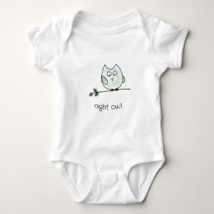 Schattige Baby nachtvogels Romper