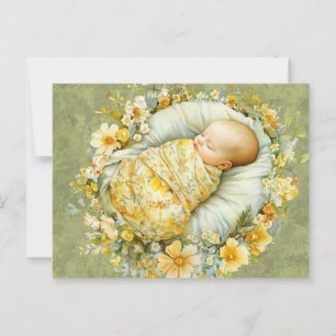 Schattige Baby-neutraal briefkaart