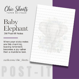 Schattige Baby Olifant 3M Post-it® Notities Notes