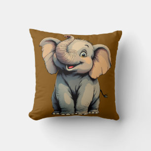 Schattige Baby Olifant Kussen