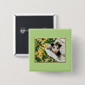 Schattige Baby Opossum Vierkante Button 5,1 Cm (Voorkant /achterkant)