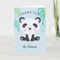 Schattige Baby Panda Baby shower dank u