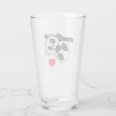 Schattige baby panda glas (Achterkant)