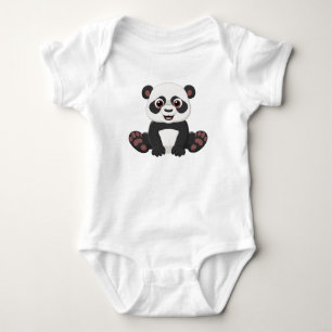 Schattige Baby Panda Love Romper