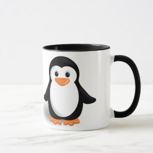 Schattige baby pinguïn mok