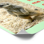 schattige baby-poster poster (Hoek)