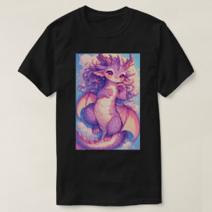 Schattige Baby Rave Draak Anime Kawaii Kunst 02 T-shirt