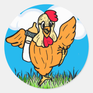 Schattige Baby Ronde Sticker
