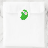 Schattige Baby Ronde Sticker (Tas)